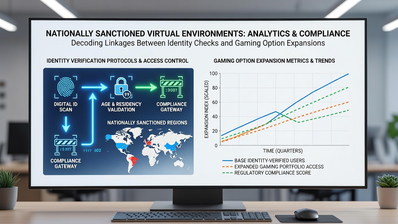 Data visualization showing correlation between identity checks and expanded gaming options in regulated venues